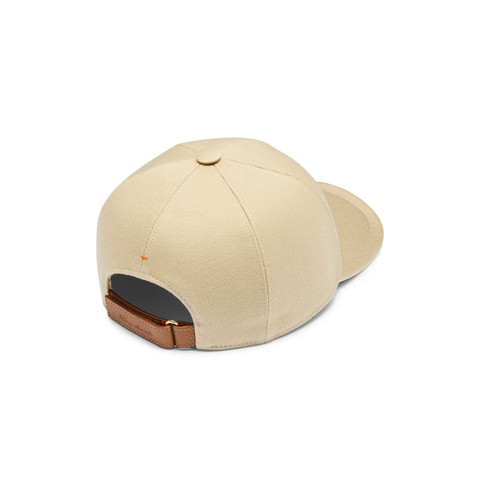 Men's beige cotton baseball cap - Santoni - 4