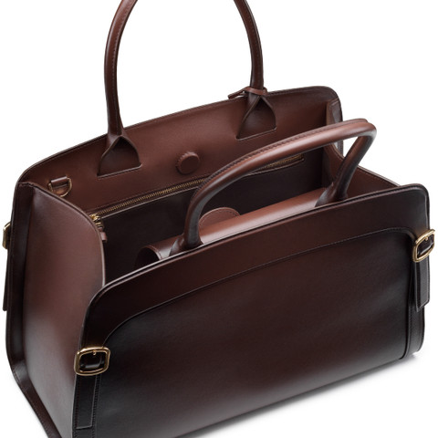 Brown leather Meraviglia Collection handbag - Santoni - 5