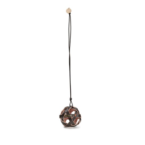 Dark brown leather sphere charm - Santoni - 1