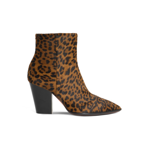 Women's animal-print cavallino texan ankle boot - Santoni - 1