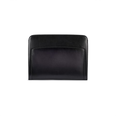 Grey leather pouch - Santoni - 4