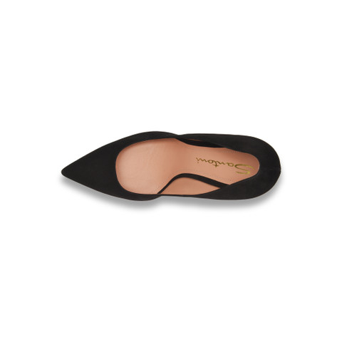 Women's black suede high-heel pump - Santoni - 4