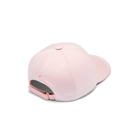 Women's pink cotton baseball cap - Santoni - 4