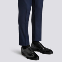 Men's black leather Oxford shoe - Santoni - 2