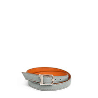 Light blue tumbled leather bracelet - Santoni - 1