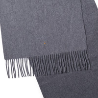 Grey cashmere scarf - Santoni - 2