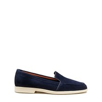 Women's blue suede loafer - Santoni - 1