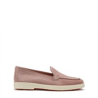 Women's pink suede loafer - Santoni - 1