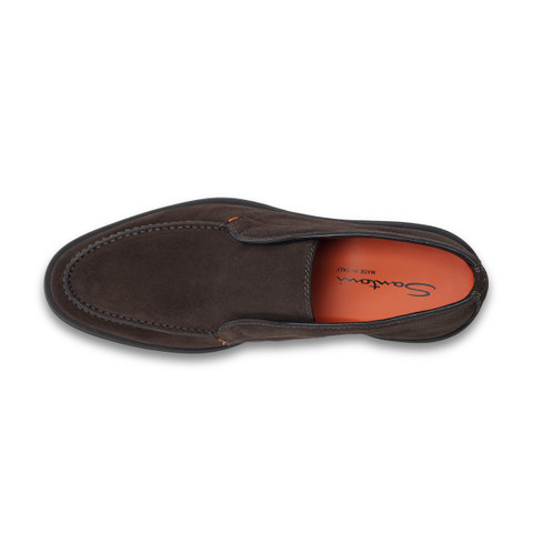 Men&rsquo;s brown suede desert boot - Santoni - 5