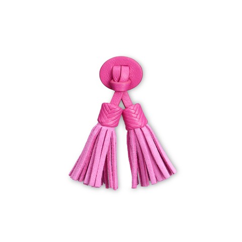 Pink leather and suede Santoni Icona Serpentine tassels - Santoni - 1