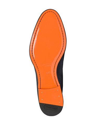 حذاء لوفر بيني نسائي من الجلد بلون أزرق - Santoni - 5