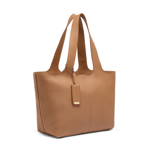 Light brown tumbled leather shoulder bag - Santoni - 2