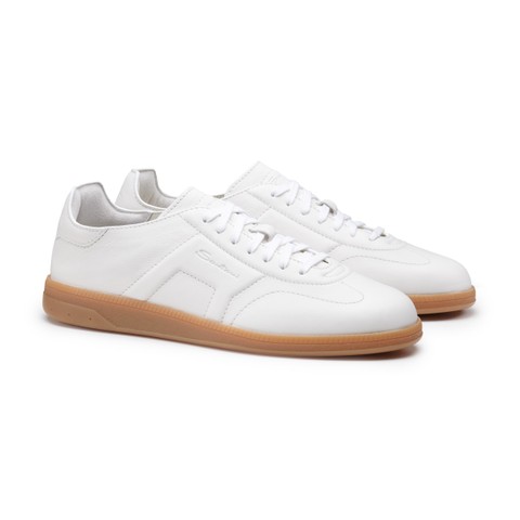 Sneaker DBS Oly da uomo in pelle bianca - Santoni - 2