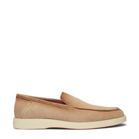 Men&rsquo;s beige suede loafer - Santoni - 1
