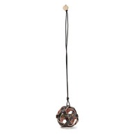 Dark brown leather sphere charm - Santoni - 1