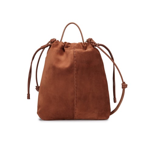 Brown suede crossbody bag - Santoni - 1