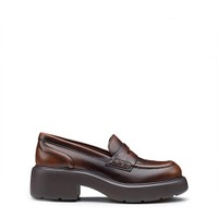 レディース レザー Easy ペニーローファー ブラウン - Santoni - 1