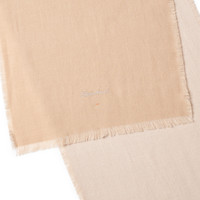 Camel and beige cashmere two-tone scarf - Santoni - 2