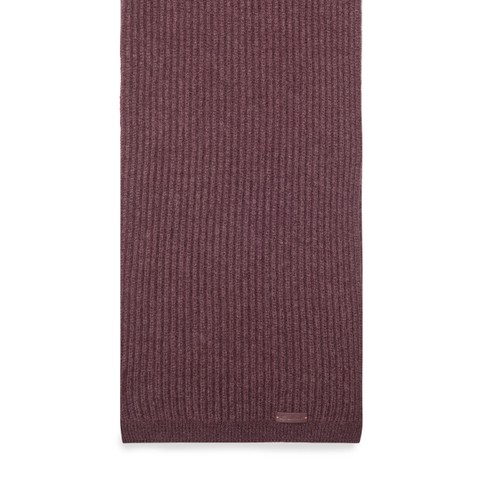 Burgundy cashmere scarf - Santoni - 3