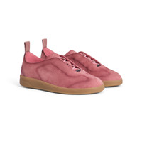 Women's pink suede sneaker - Santoni - 2