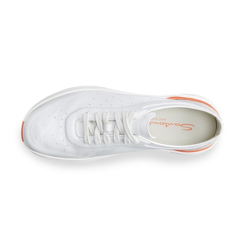 Men's white leather Easy Bounce sneaker - Santoni - 5