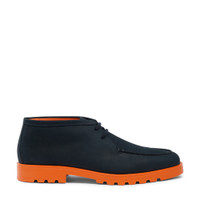 Men’s blue and orange nubuck desert boot - Santoni - 1