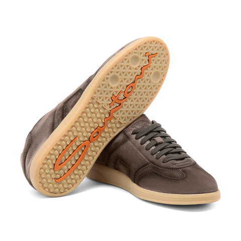 Sneaker DBS Oly en daim marron pour homme - Santoni - 3
