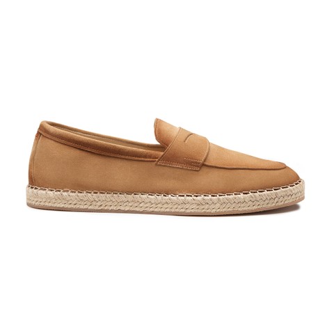 Men's beige suede espadrillas - Santoni - 1