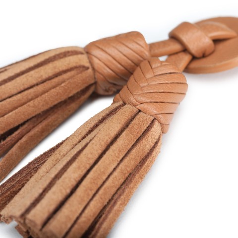 شرابات Santoni Icona Serpentine من جلد السويد والجلد باللون البني الفاتح - Santoni - 2