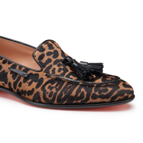Women's cavallino leather tassel loafer - Santoni - 5