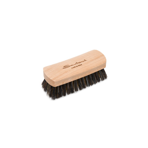 Medium wooden brush with mixed brass and horsehair bristles - Santoni - 2