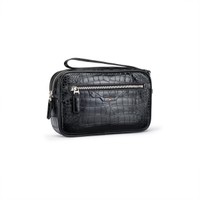 Black leather beauty case - Santoni - 2
