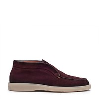 Men's burgundy suede desert boot - Santoni - 1