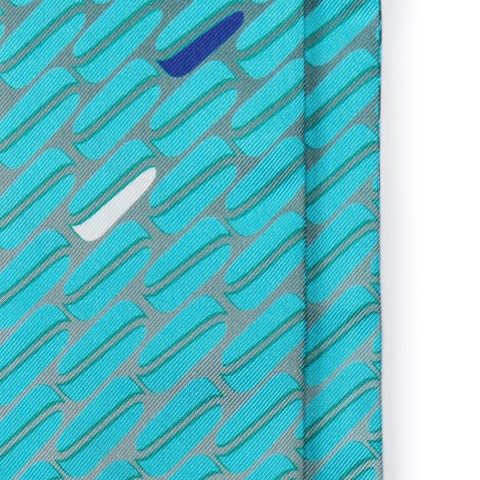 Light blue silk bandeaux - Santoni - 2