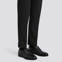 Men&rsquo;s polished black leather Derby shoe - Santoni - 2