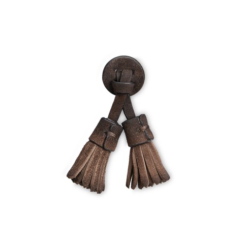 Brown suede Santoni Icona tassels - Santoni - 1