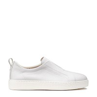 Men's white leather slip-on sneaker - Santoni - 1