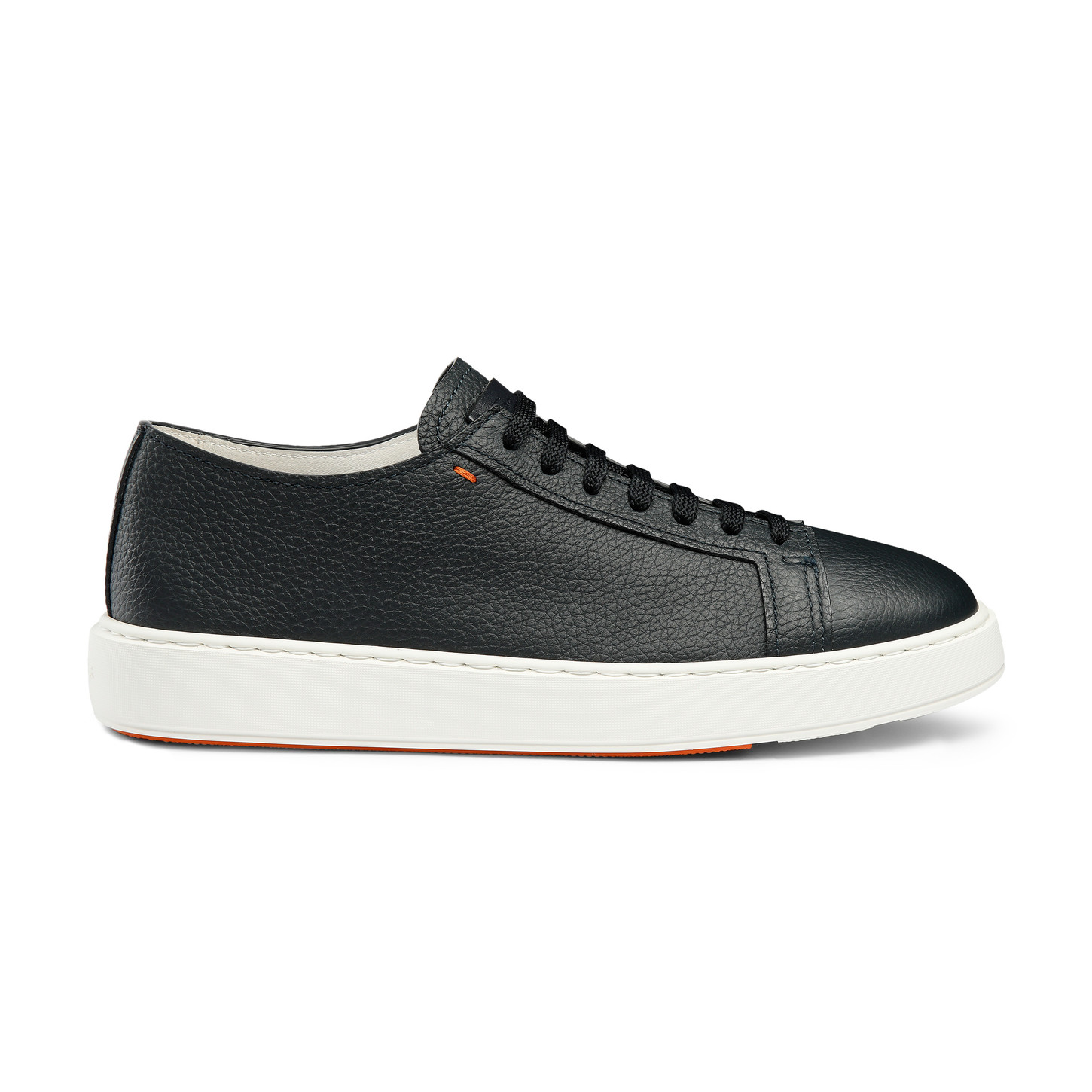 Santoni Sneaker da uomo in pelle bottalata blu