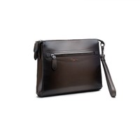 Brown leather document holder - Santoni - 2