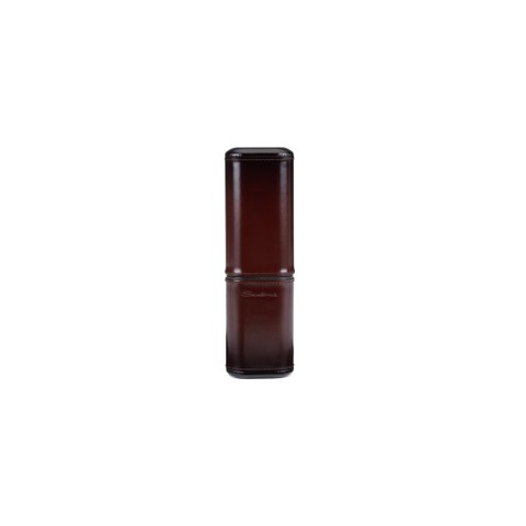 Cohiba cigar case in cedar wood covered in brown leather - Santoni - 1