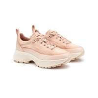 Women's pink suede Easy Bounce Mountain sneaker - Santoni - 2