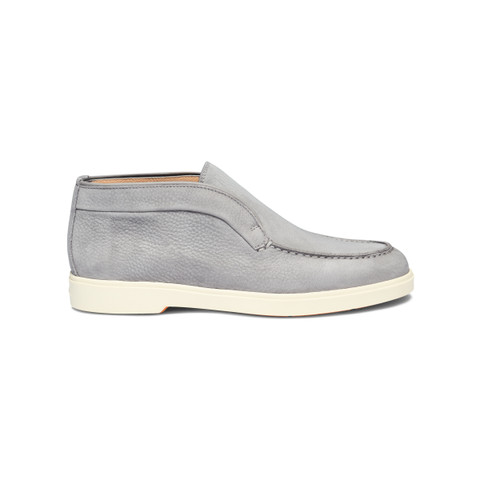 Women&rsquo;s grey nubuck desert boot - Santoni - 1