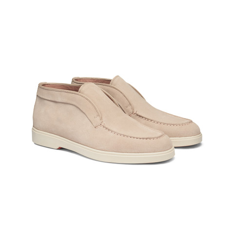 Women&rsquo;s pink suede desert boot - Santoni - 3