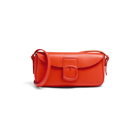 Red leather shoulder bag - Santoni - 1