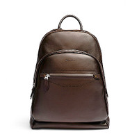 Dark brown leather backpack - Santoni - 1