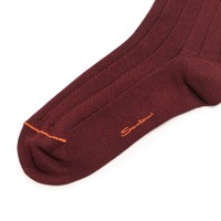 Calzini medi in Filo di Scozia bordeaux - Santoni - 2