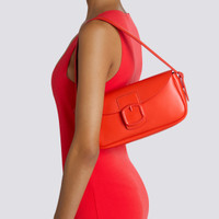 Red leather shoulder bag - Santoni - 2