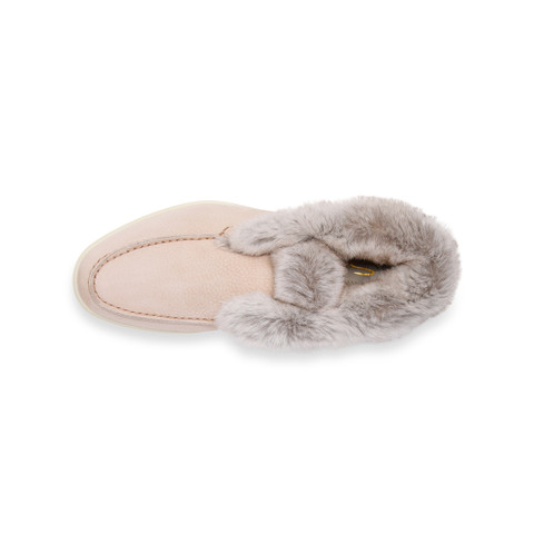 Women’s pink suede desert boot - Santoni - 4