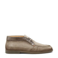 Men's natural suede and leather desert boot - Santoni - 1