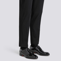 Men's black patent leather Oxford shoe - Santoni - 2
